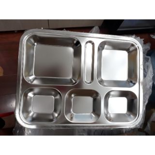 *FRESHIP 99K *Khay Khay cơm phần inox 5 ngăn