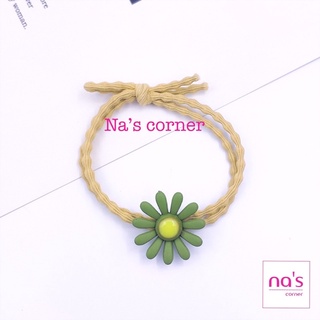 5 sợi Thun chun buộc cột tóc hoa