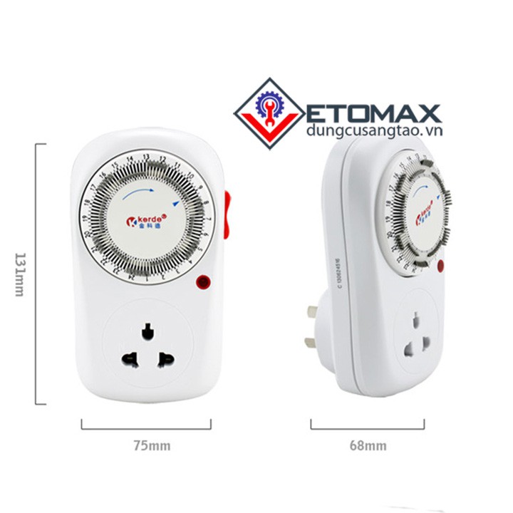 [ GIÁ HỦY DIỆT ] Ổ cắm hẹn giờ lập trình cơ Kerde TW-E05