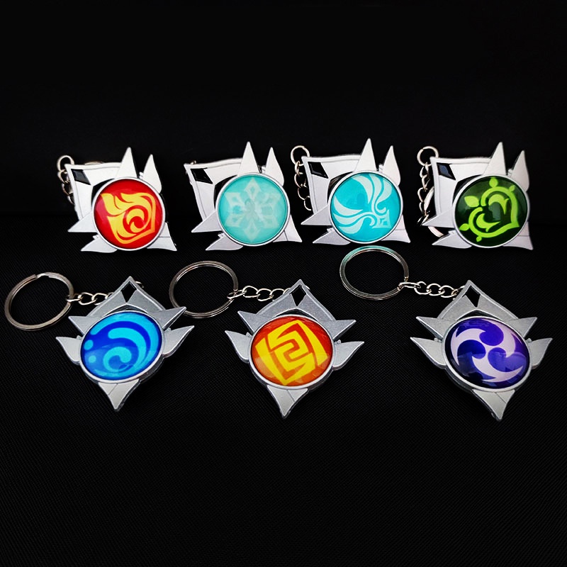 Móc khóa phát quang 4 kiểu genshin impact Inazuma eye of god genshin impact