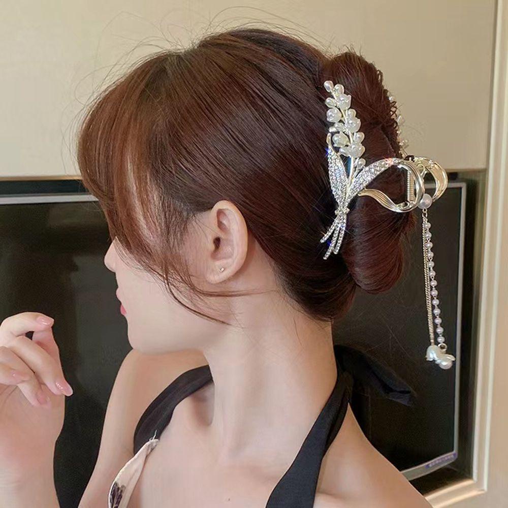 Kẹp Tóc Hình Hoa Tulip / Cá Mập Dễ Thương Phong Cách Cổ Điển Thời Trang Cho Nữ