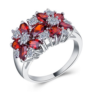 Nhẫn Mạ Bạc Đính Đá Zircon