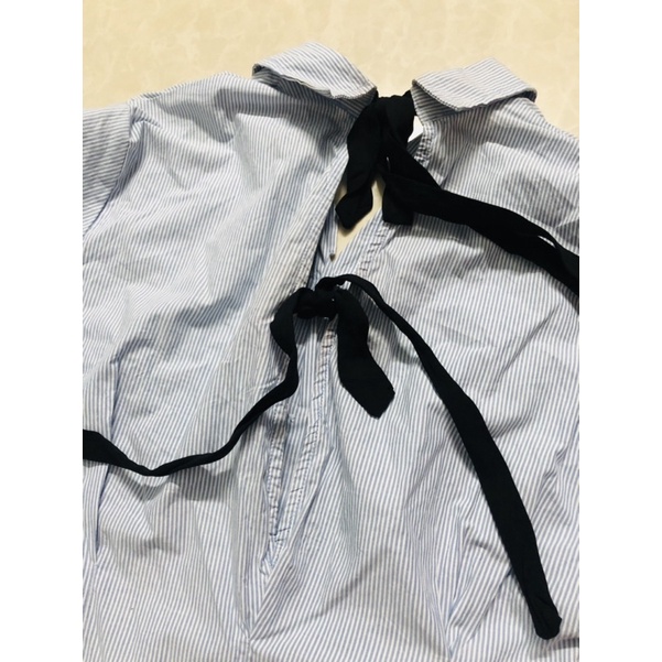 Đầm sơ mi nơ lưng