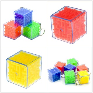 Đồ Chơi Khối Lập Phương Xoay Mê Cung 3d Thông Minh Màu Sắc Ngẫu Nhiên Cho Trẻ Em AO1
