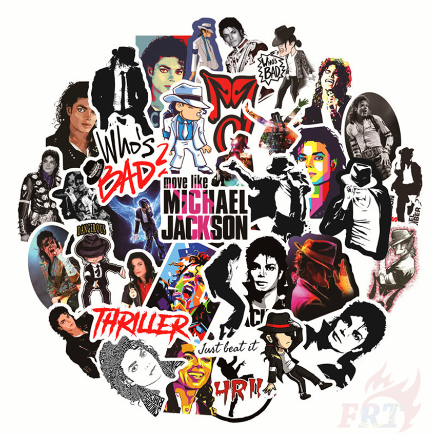 ❉ Michael Jackson Series 01 - The King of Rock &amp; Dance Stickers ❉ 50Pcs/Set Superstar Waterproof DIY Fashion Decals Doodle Stickers