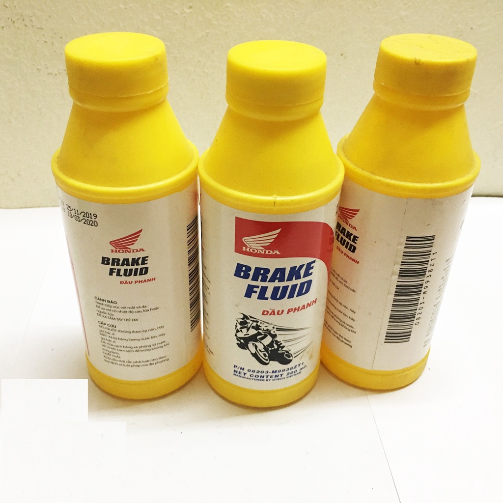 Dầu thắng Honda chai 200ml, Dầu phanh Honda 200ml