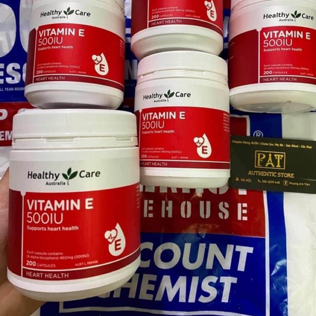 👍VITAMIN E HEALTHY CARE 500IU 200 viên của ÚC