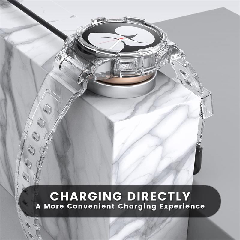 Ốp Trong Suốt + Dây Đeo Tay Thể Thao Cho Đồng Hồ Thông Minh Samsung Galaxy Watch 5 4 40mm 44mm Galaxy Watch 4