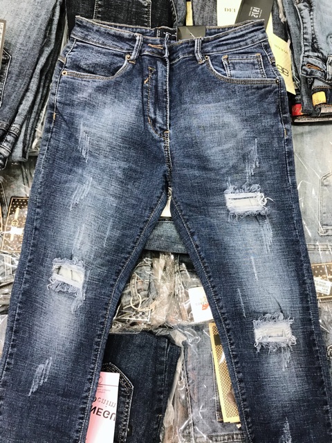 QUẦN JEAN NAM RÁCH FORM SLIM FIT CHUẨN ĐẸP QN418