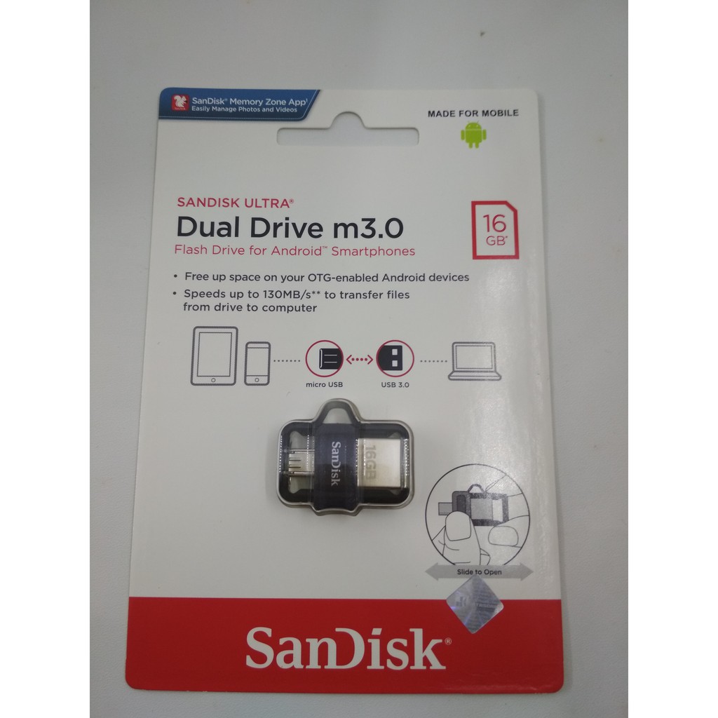 Ổ Cứng Sandisk Ultra Dual Drive M3.0 16gb Usb 3.0 Otg