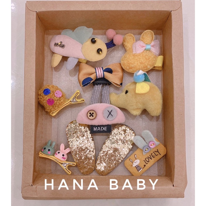 Set 10 món kẹp tóc Princess cho bé