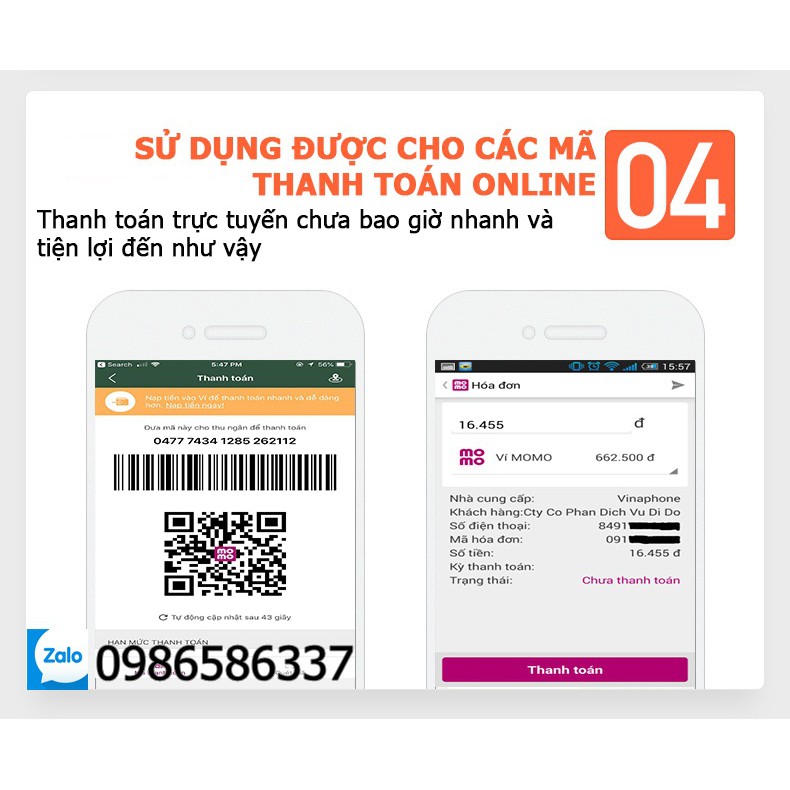 Máy quét mã vạch, QR code ChiTeng T97 hỗ trợ thanh toán qua màn hình mobile