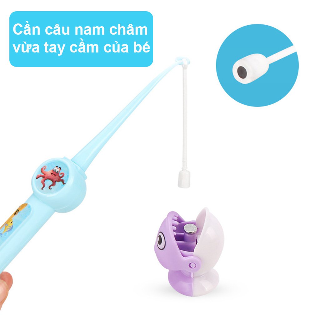 Bộ Câu Cá Hà Mã Có Nắp Đạy, Có Nhạc Cho Bé Vui Chơi Thoả Thích