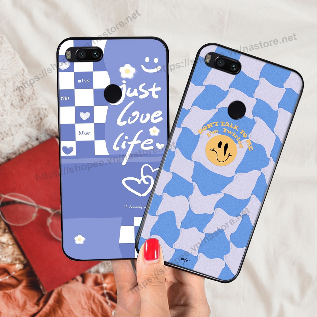Ốp lưng Xiaomi Mi A1 / MI 5X trái tim mặt cười, gấu cute thể thao cá tính