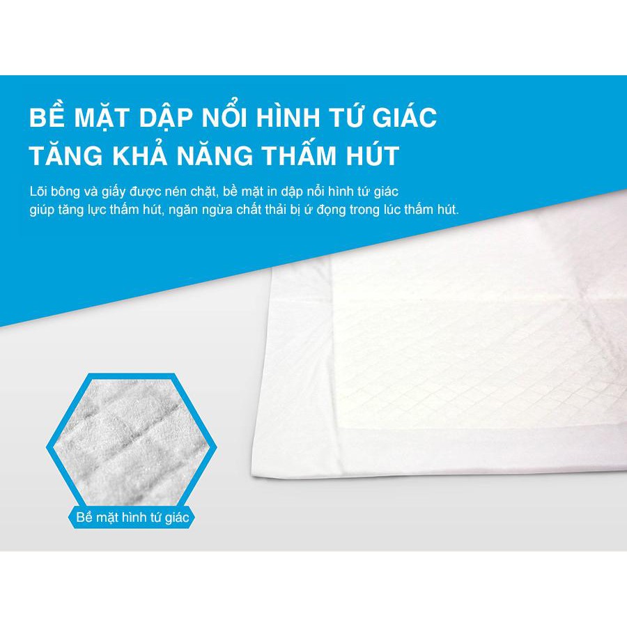 Tấm lót vệ sinh Purmi Pad (43x53cm - 50 miếng) (NK Hàn Quốc) (Thảm lót vệ sinh, bỉm, tấm lót chuồng)