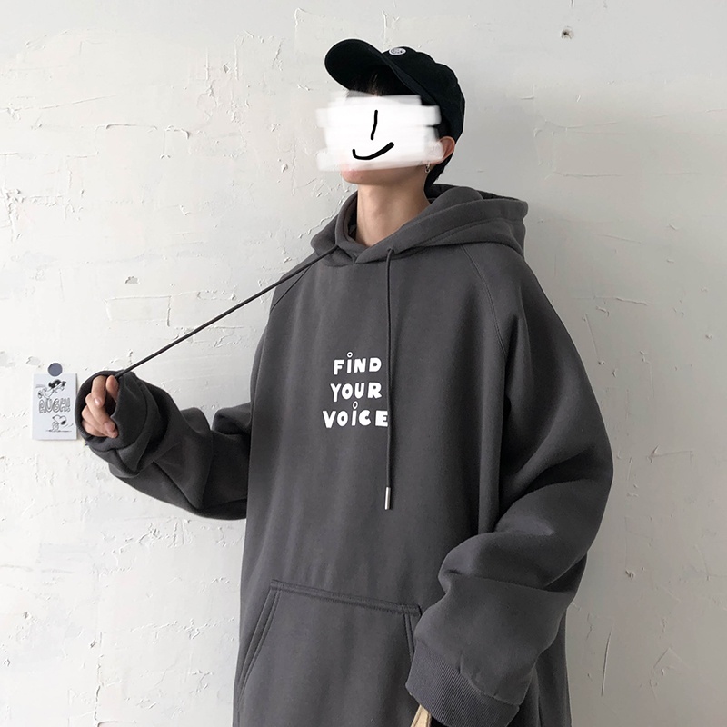 Áo Hoodie Tay Dài Phong Cách Hip Hop Đường Phố Nhật Bản Cho Nam Với 3 Màu (M-5XL)