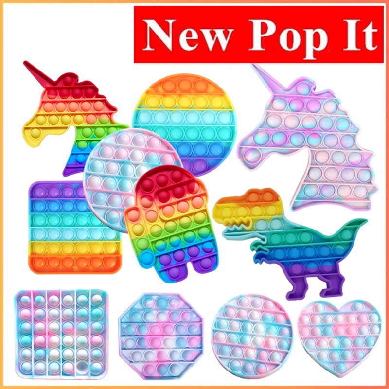 Đồ Chơi Ấn Bong Bóng Pop It Nhỏ Gọn Giúp Giải Tỏa Căng Thẳng Hiệu Quả