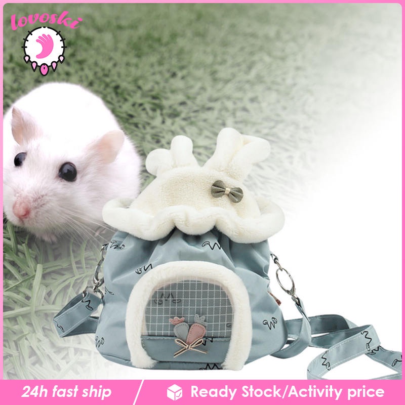 Túi Đựng Chuột Hamster Đi Du Lịch Thoáng Khí Màu Hồng