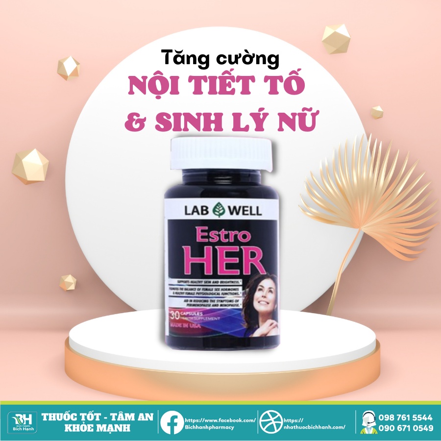 Viên uống tăng cường sinh lý nữ Lab Well Estro Her