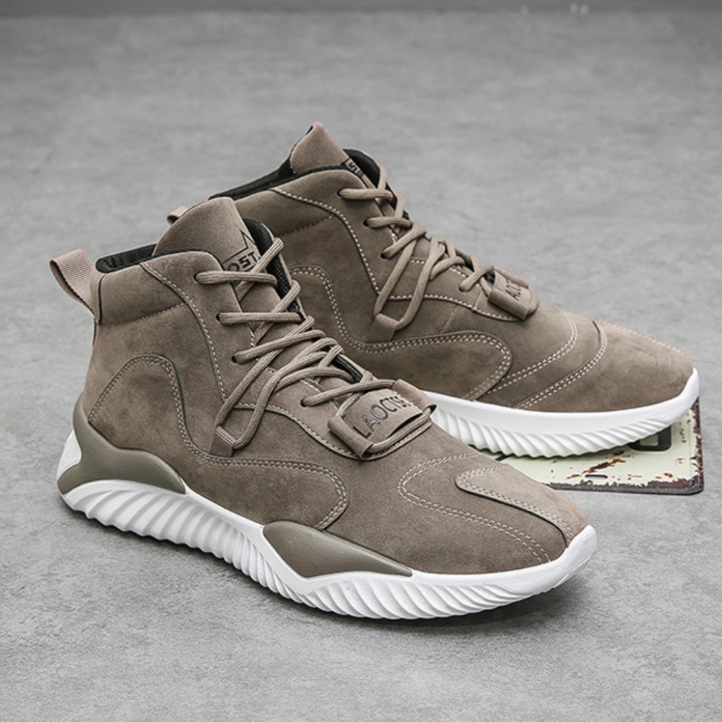 GIÀY THỂ THAO NAM CỔ CAO - GIÀY SNEAKER NAM INF X816 DA LỘN MỊN CAO CẤP | BigBuy360 - bigbuy360.vn