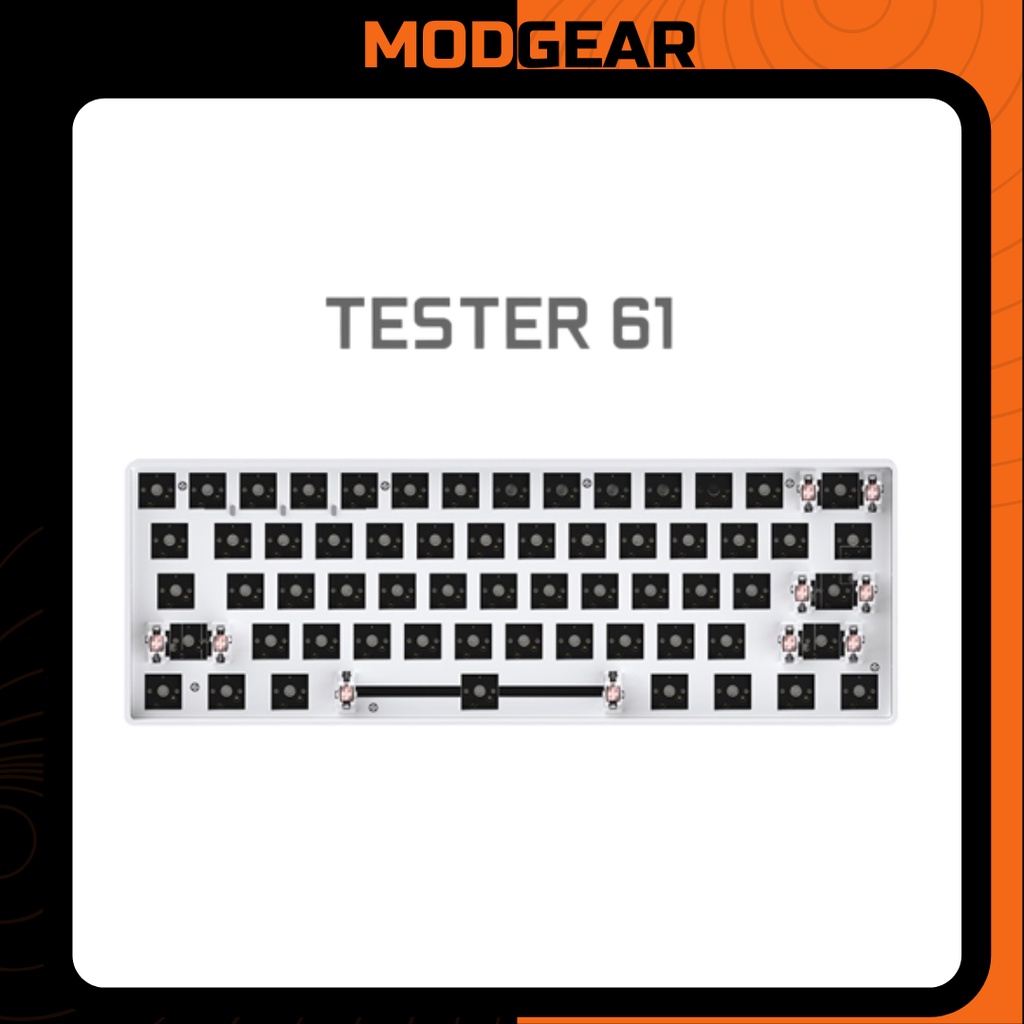 Kit CIY Tester61 Bluetooth 5.0 & Không dây 2.4G (NEW) + Tặng kèm dụng cụ tháo keycap và chắn bụi bàn phím