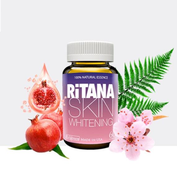 Viên uống trắng da RiTANA – Hỗ trợ giúp da trắng sáng (Hộp 60 Viên)