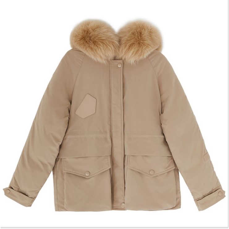 Áo khoác nữ Parka mũ lông lót nỉ mềm phong cách hàn quốc áo khoác mùa đông mẫu mới 2021- HÀNG QUẢNG CHÂU LOẠI 1
