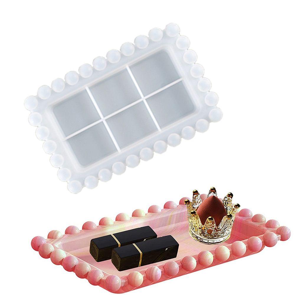 Khuôn Silicone Tạo Hình Đất Sét Làm Khay Trà DIY
