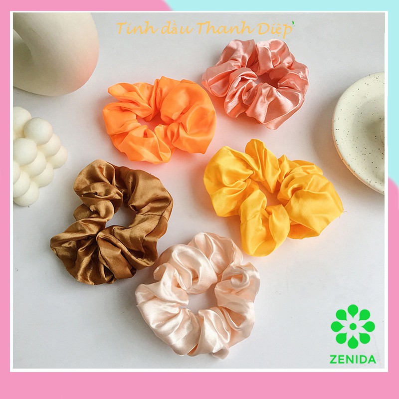 Dây buộc tóc Scrunchies / Dây cột tóc Scrunchies các màu vintage