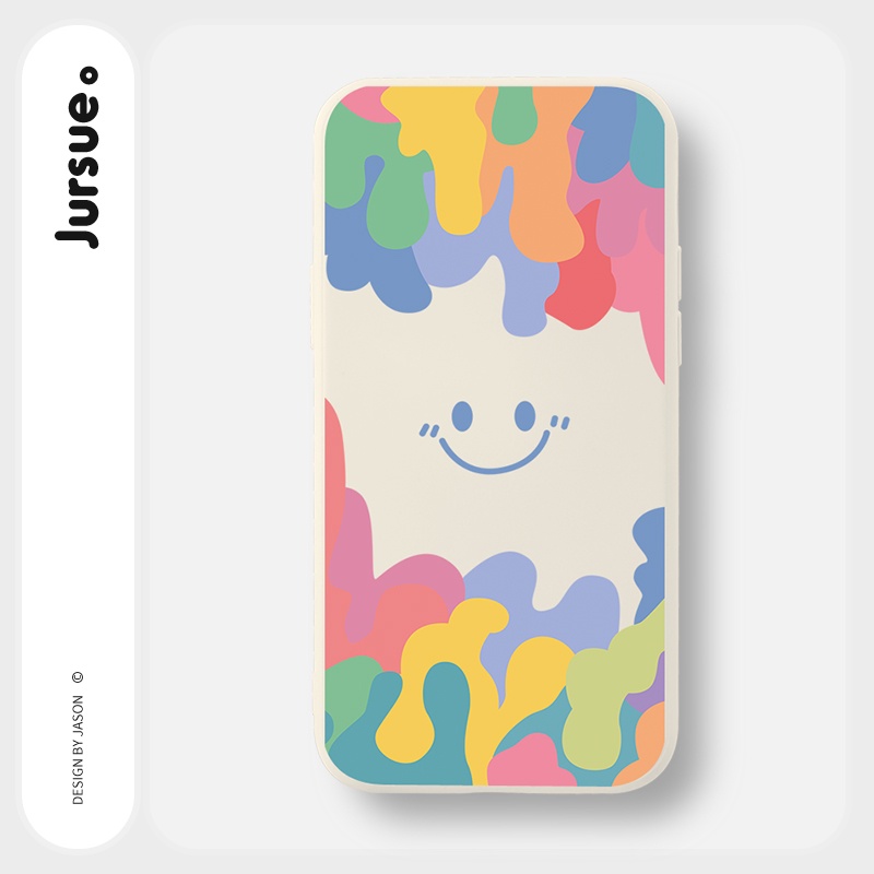 Ốp lưng JURSUE mềm chống bẩn hình dễ thương đẹp cho iPhone 13 12 11 Pro Max SE 2020 X XR XS ip 8 7 6 6S Plus kute Y370