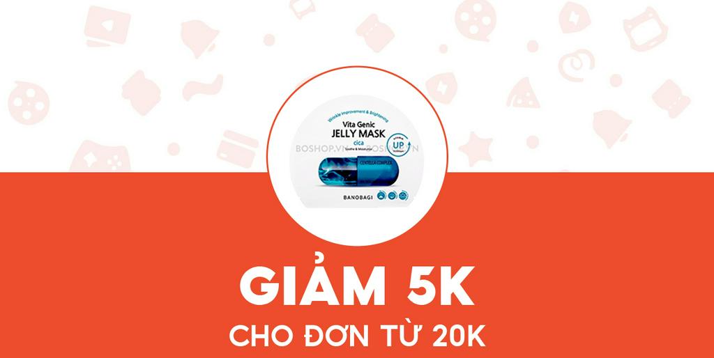 - Boshop - Giảm 5K cho Mặt nạ Banobagi Vita Cica Giảm Mụn