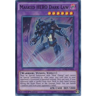 Thẻ bài Yugioh - TCG - Masked HERO Dark Law / SDHS-EN044'