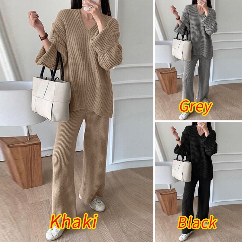 Bộ đồ Zanzea với áo thun cổ tròn và quần dài lưng thun thời trang dành cho nữ