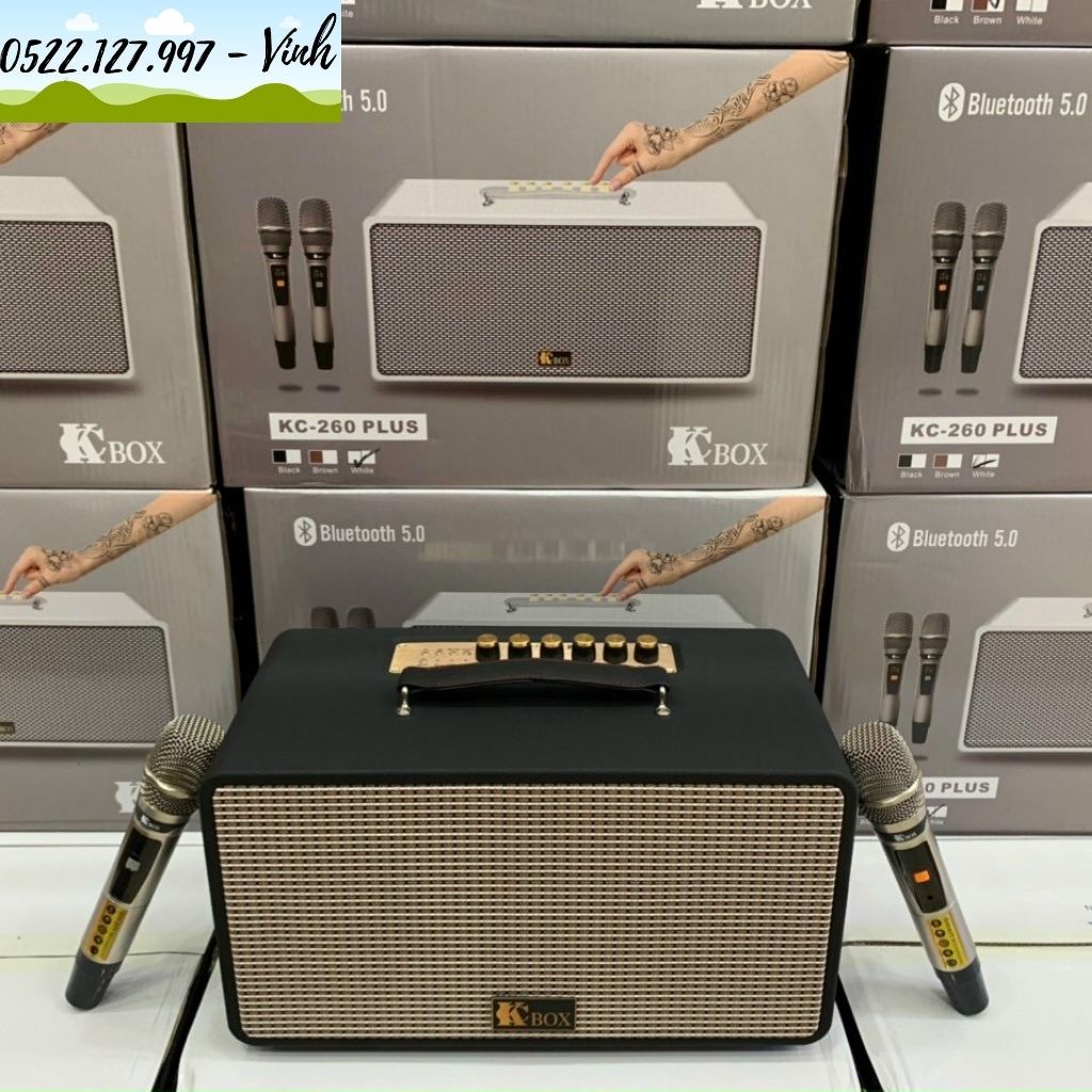 Loa Kéo Xách Tay KCBOX KC260 Plus - Hàng Chính Hãng - Gia Khang Shop