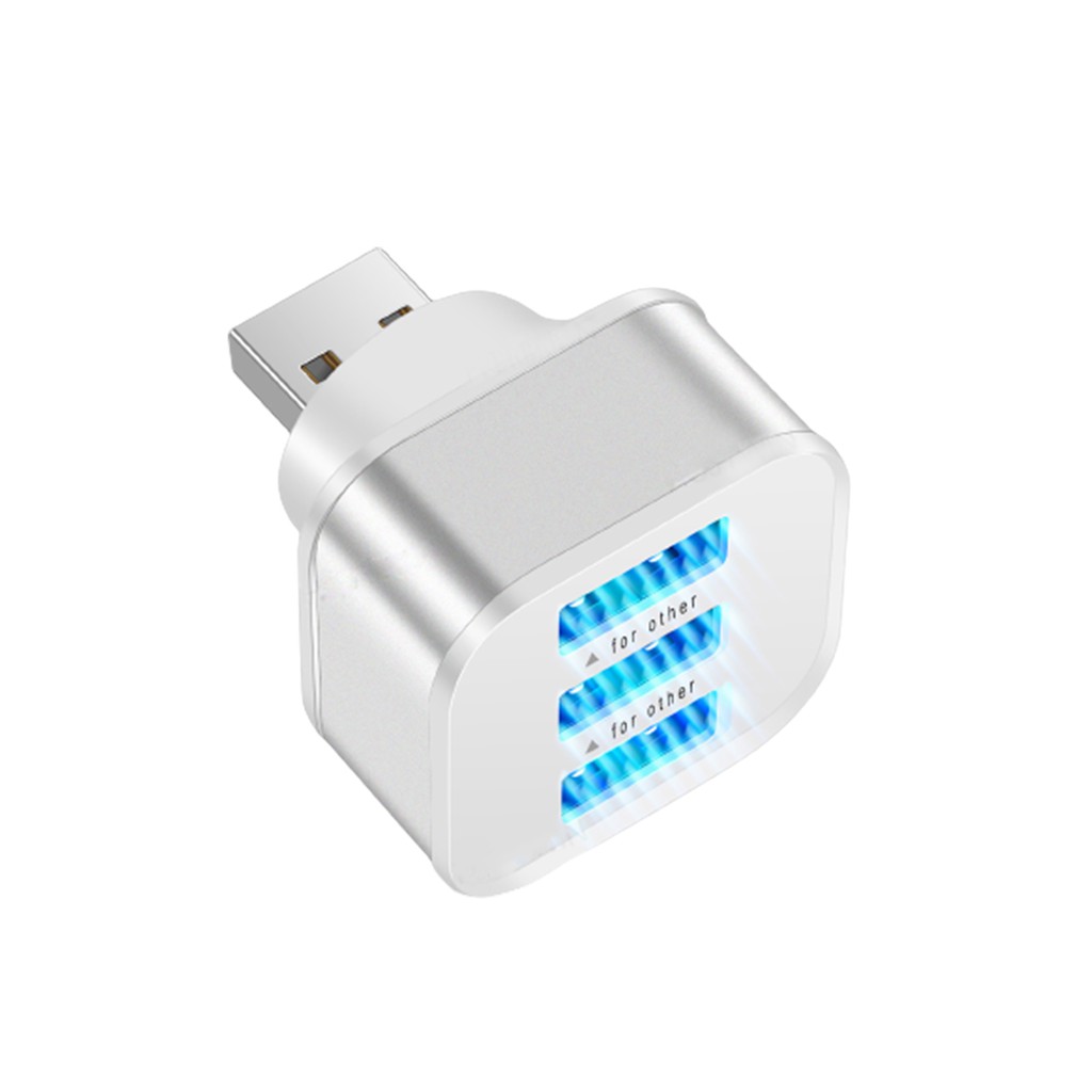 Đầu chia cổng sạc USB 3 trong 1 tiện dụng chất lượng cao tùy chọn màu sắc