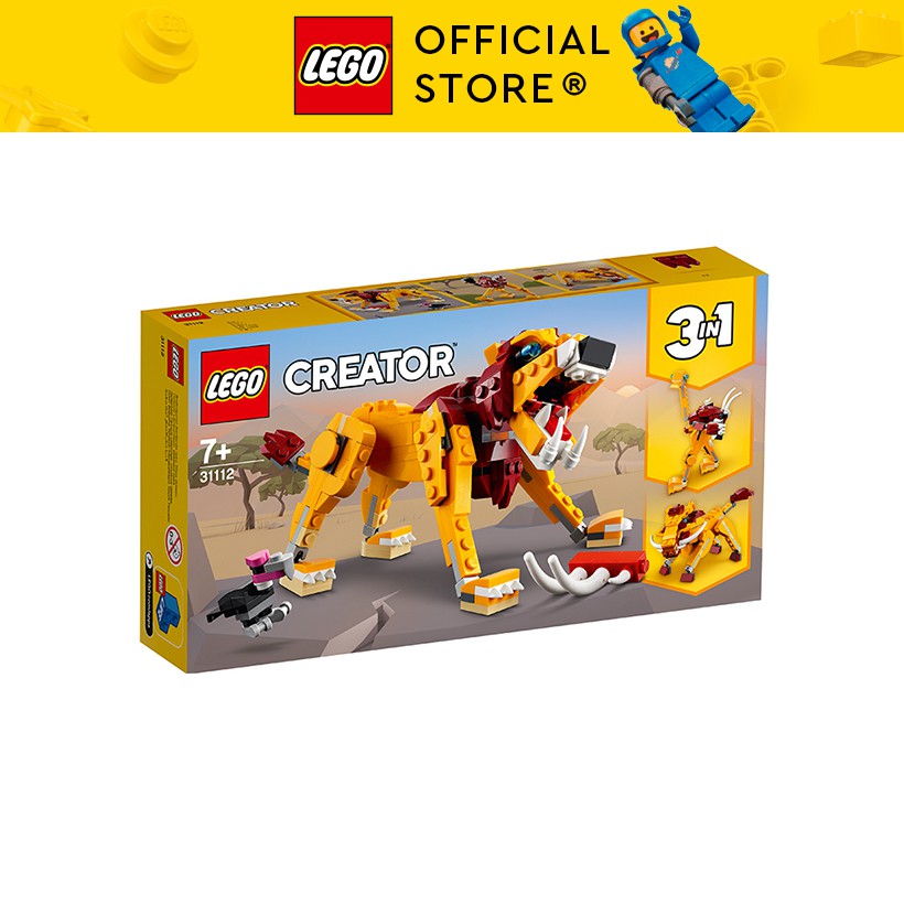 LEGO CREATOR 31112 Sư Tử Hoang Dã ( 224 Chi tiết)