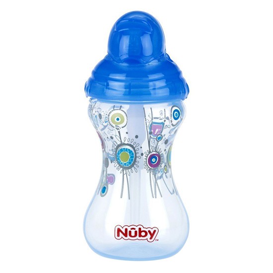 Bình uống nước ống hút Silicone Nuby 300ml