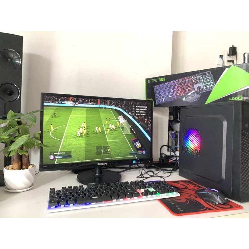Gaming PC H110/G4560/Ram 8G/SSD 120G/Cạc 1030 2GD5/LED 22” cực đẹp | BigBuy360 - bigbuy360.vn