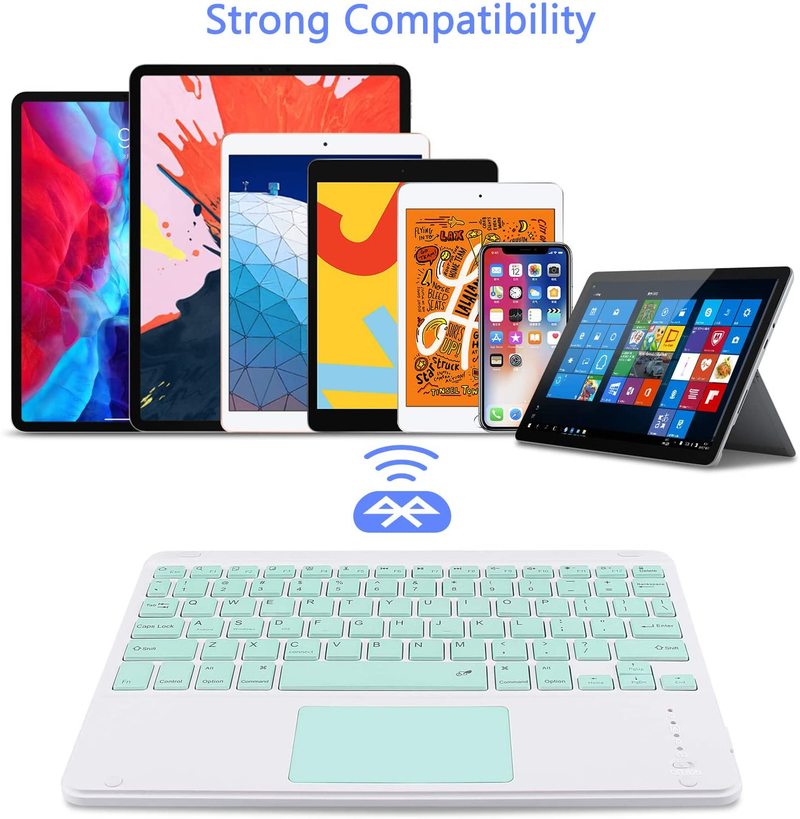 Bàn Phím Bluetooth ko dây 25.4 cm Cho Android Tablet Pc Laptop tablet táo