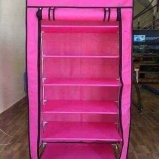Kệ để giày dép inox 6 tầng (có bạt che)