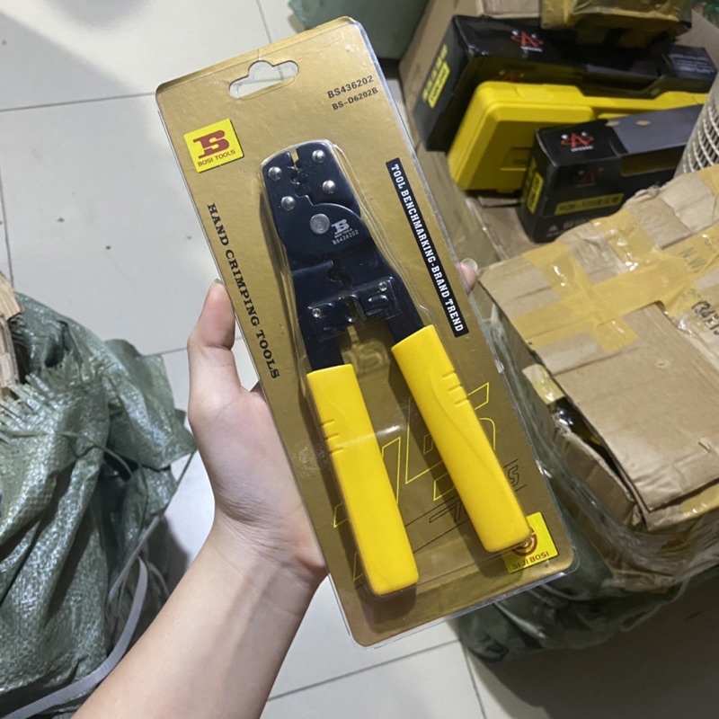 Kìm ép cốt , bấm cos kim HD-202B bé  BOSI