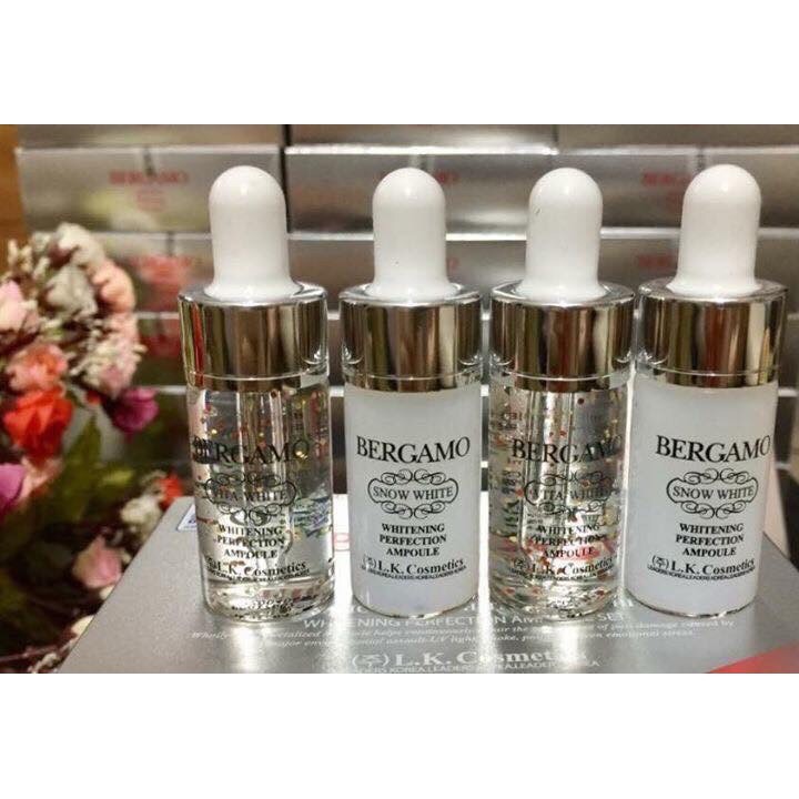 Serum Bergamo Snow White & Viva White Whitening Perfection Ampoule.