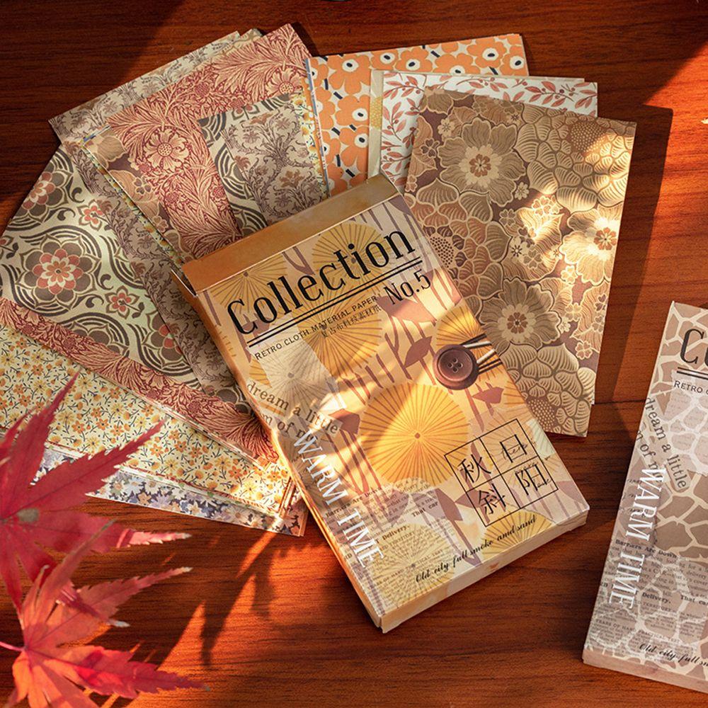 AUGUSTINA Set 60 Giấy Dán Trang Trí Sổ Tay DIY Phong Cách Vintage