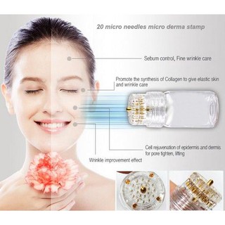 Đầu lăn kim cấy tinh chất, có bình chứa dung dịch