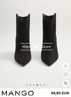 Boots gót nhọn mũi nhọn Man.go xuất xịn (on web)