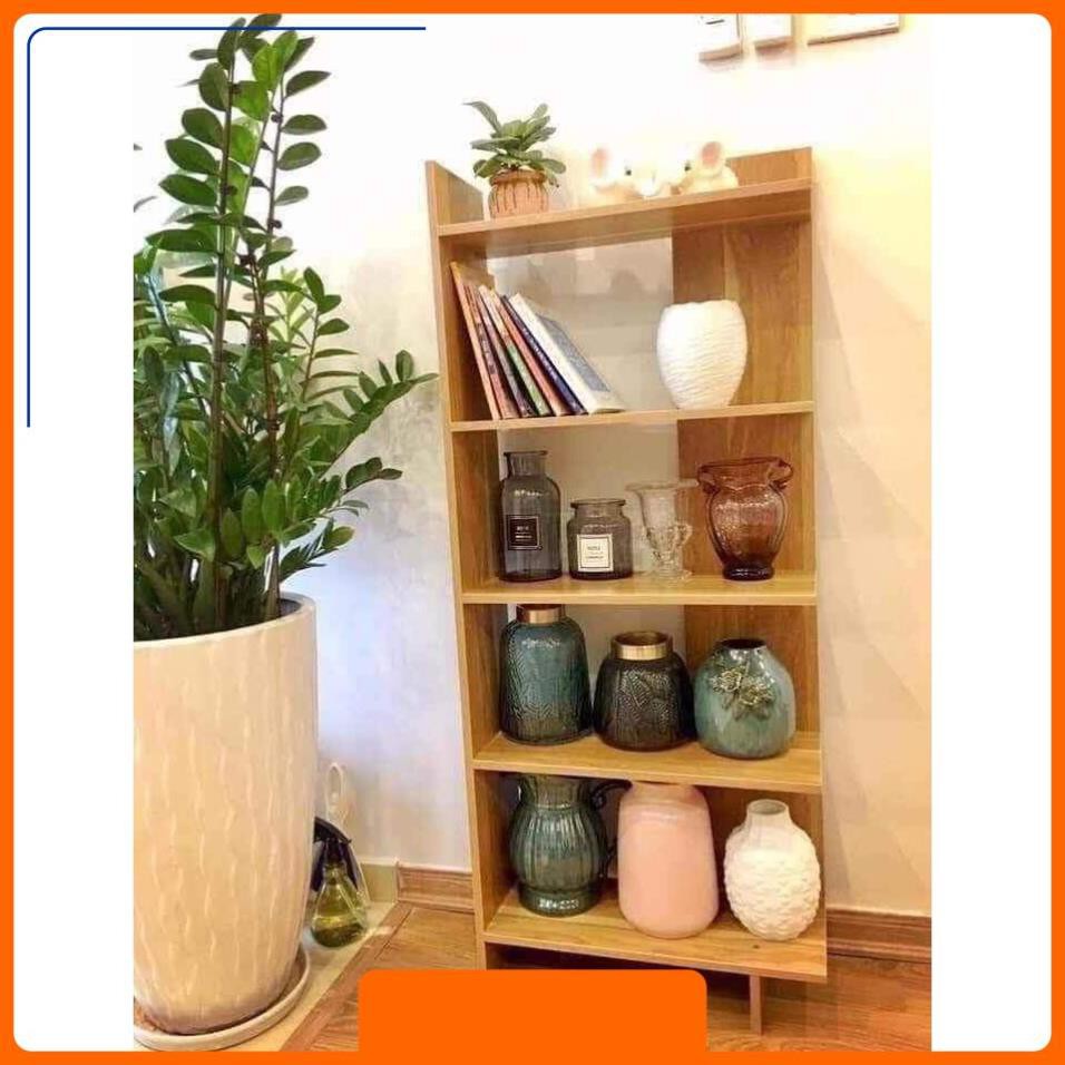 Kệ đứng 5 tầng để góc tường bằng gỗ, dùng để đựng sách vở, cây cảnh, hồ sơ, tài liệu, văn phòng phẩm và các đồ gia dụng