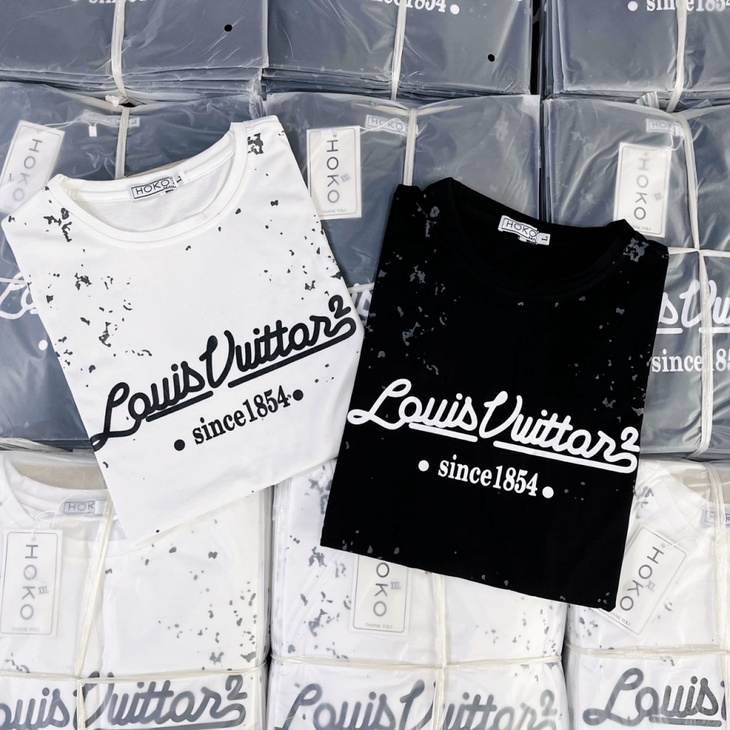 (FREE SHIP) FREE SHIP ÁO THUN CỔ TRÒN LỆ VI HAI MÀU TRẮNG ĐEN CÁ TÍNH SINCE 1854 VALENTINNA