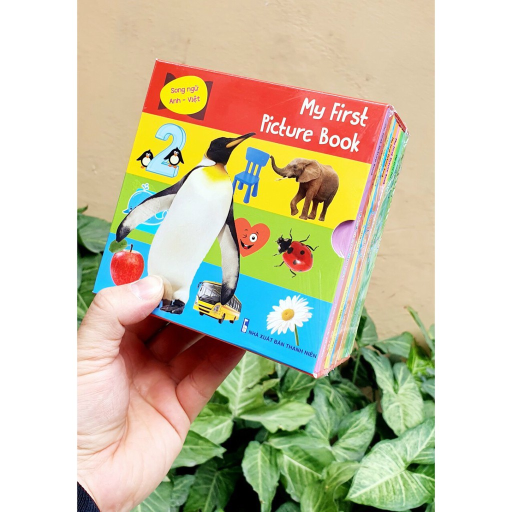 Set 10 cuốn - Thư viện hình ảnh đầu tiên My First Picture Book song ngữ Anh Việt (Tặng kèm file nghe tiếng Anh)