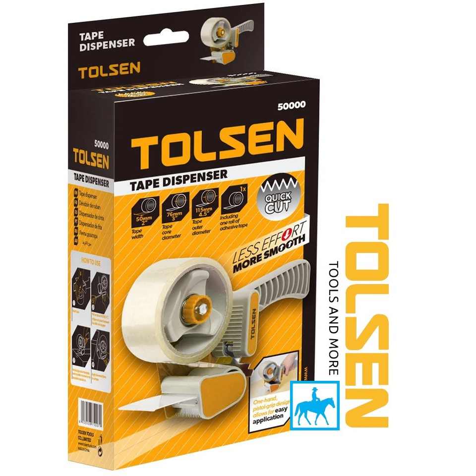 Bộ Dụng Cụ Dán Băng Keo Tape Dispenser TOLSEN 50000