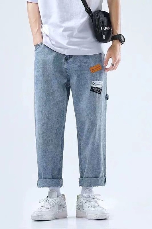 Quần jean ống suông phong cách hiphop cá tính cho nam size 3xl | BigBuy360 - bigbuy360.vn